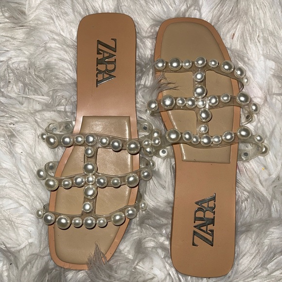 Zara pearl slides - Picture 3 of 3
